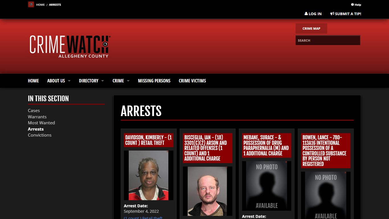 Arrests | CRIMEWATCH